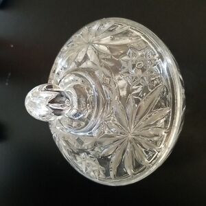 Another Hocking | Pressed Glass Star of David Candy Dish